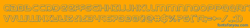 Universaljack3D Font – Blue Fonts on Orange Background