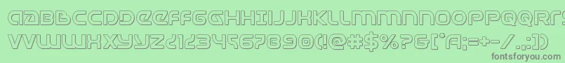 Universaljack3D Font – Gray Fonts on Green Background