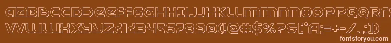 Universaljack3D Font – Pink Fonts on Brown Background