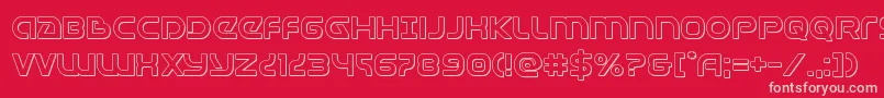 Universaljack3D Font – Pink Fonts on Red Background