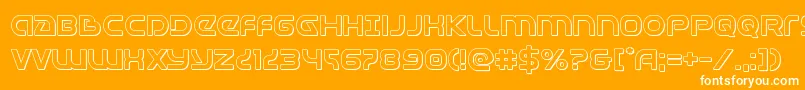 Universaljack3D Font – White Fonts on Orange Background