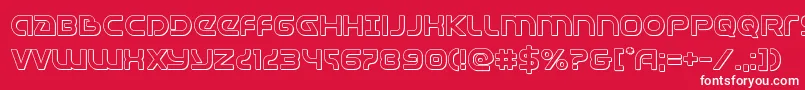 Universaljack3D Font – White Fonts on Red Background