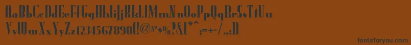 Radioranchnf Font – Black Fonts on Brown Background