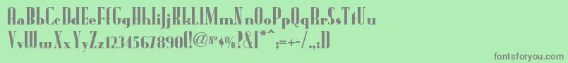Radioranchnf Font – Gray Fonts on Green Background