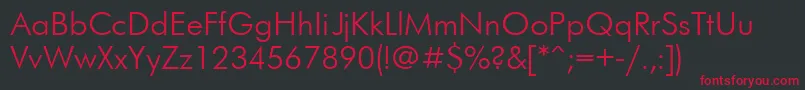 Ft72Cyrillic Font – Red Fonts on Black Background