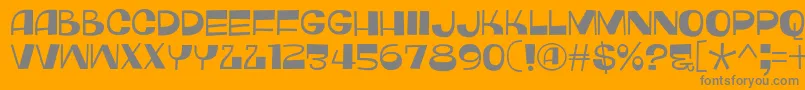 More about MonkeyHatDemo Font MonkeyHatDemo Font – Gray Fonts on Orange Background