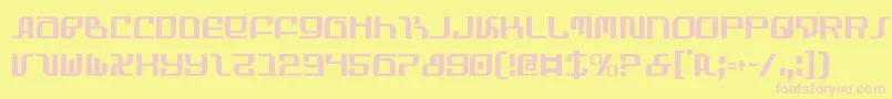 Infinityc Font – Pink Fonts on Yellow Background