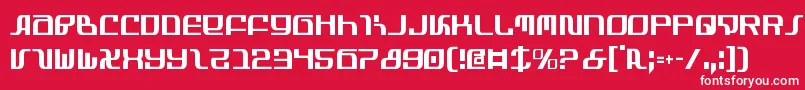 Infinityc Font – White Fonts on Red Background