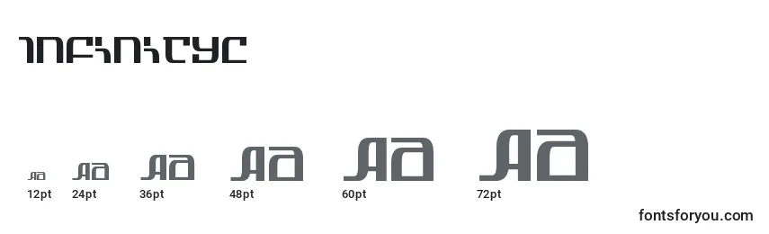 Infinityc Font Sizes