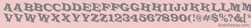 ALatinotitulspdn Font – Gray Fonts on Pink Background