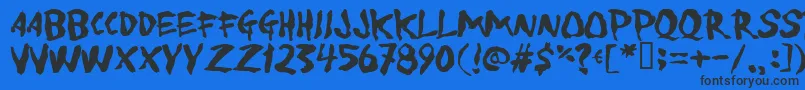 Toforgive Font – Black Fonts on Blue Background