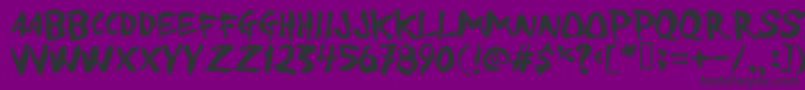 Toforgive Font – Black Fonts on Purple Background