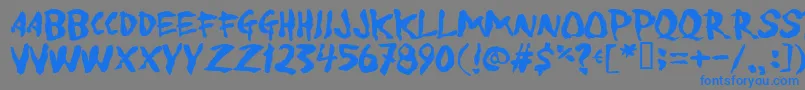 Toforgive Font – Blue Fonts on Gray Background