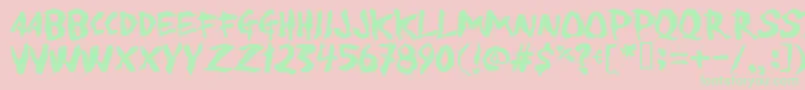 Toforgive Font – Green Fonts on Pink Background