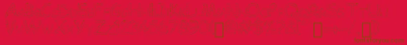 Chowes Font – Brown Fonts on Red Background