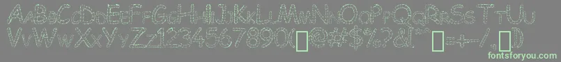 Chowes Font – Green Fonts on Gray Background