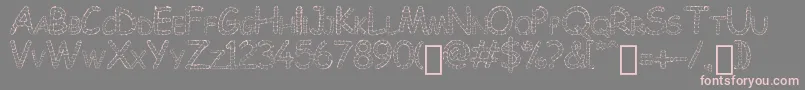 Chowes Font – Pink Fonts on Gray Background