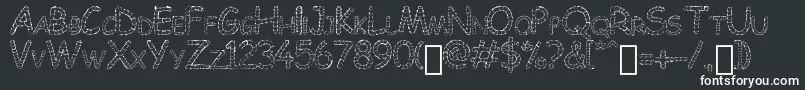 Chowes Font – White Fonts on Black Background