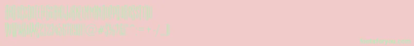 EmpirialcpsttrRegular-Schriftart – Grüne Schriften auf rosa Hintergrund