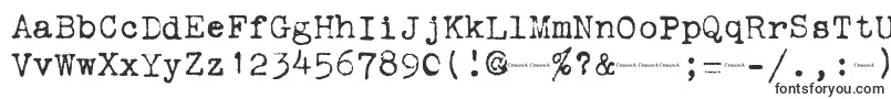 Шрифт Corona3Typewriter – шрифты, начинающиеся на C