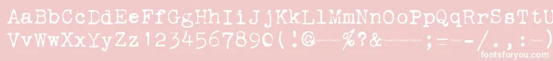 More about Corona3Typewriter Font Corona3Typewriter Font – White Fonts on Pink Background