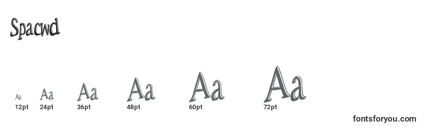 Spacwd Font Sizes