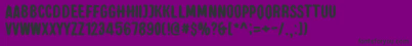 ElCamino Font – Black Fonts on Purple Background