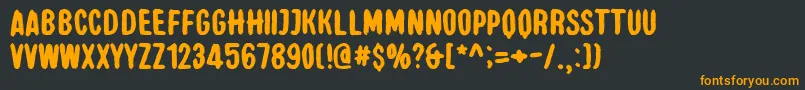 ElCamino Font – Orange Fonts on Black Background