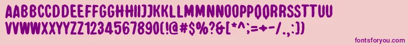 ElCamino Font – Purple Fonts on Pink Background