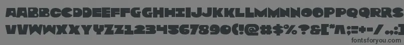 Zounderkiteexpnad Font – Black Fonts on Gray Background