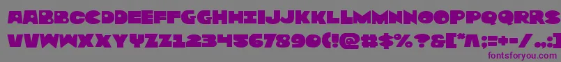 Zounderkiteexpnad Font – Purple Fonts on Gray Background