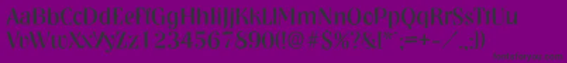 NashvilleantiqueRegular-Schriftart – Schwarze Schriften auf violettem Hintergrund