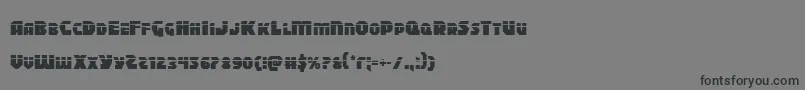 Blitzstrikelaser Font – Black Fonts on Gray Background
