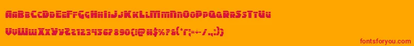 Blitzstrikelaser Font – Red Fonts on Orange Background