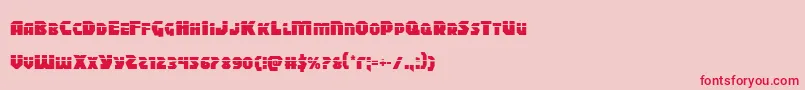 Blitzstrikelaser Font – Red Fonts on Pink Background