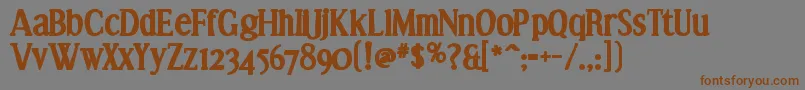 Effloresceink Font – Brown Fonts on Gray Background