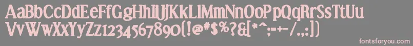 Effloresceink Font – Pink Fonts on Gray Background