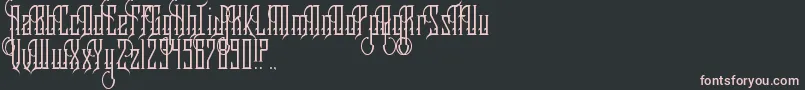 RoyaltySavior Font – Pink Fonts on Black Background