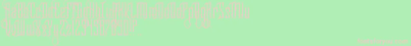 RoyaltySavior Font – Pink Fonts on Green Background