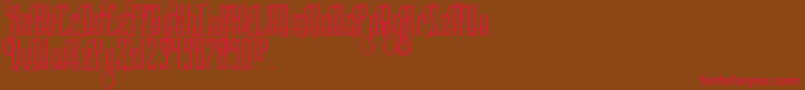 RoyaltySavior Font – Red Fonts on Brown Background