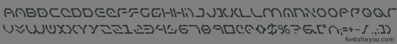 Шрифт ZetaSentryBoldLeftalic – чёрные шрифты на сером фоне