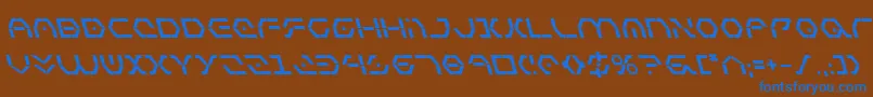 Шрифт ZetaSentryBoldLeftalic – синие шрифты на коричневом фоне