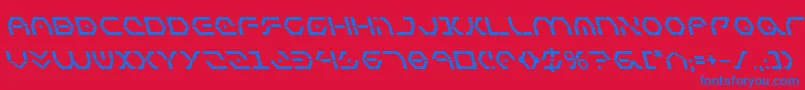 ZetaSentryBoldLeftalic Font – Blue Fonts on Red Background