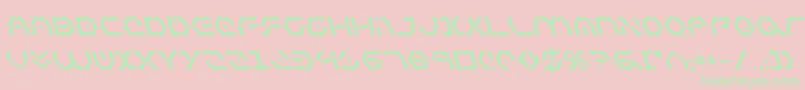 ZetaSentryBoldLeftalic Font – Green Fonts on Pink Background