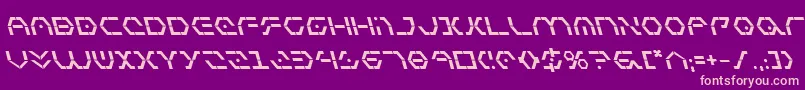ZetaSentryBoldLeftalic Font – Pink Fonts on Purple Background