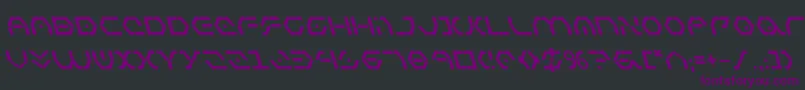 ZetaSentryBoldLeftalic Font – Purple Fonts on Black Background