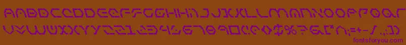 ZetaSentryBoldLeftalic Font – Purple Fonts on Brown Background