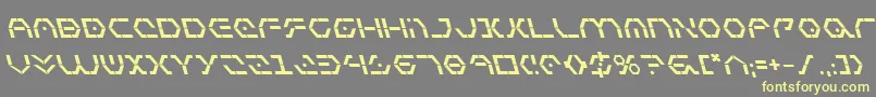 ZetaSentryBoldLeftalic Font – Yellow Fonts on Gray Background