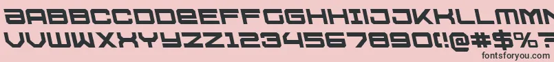 U.S.S.DallasLeftalic Font – Black Fonts on Pink Background