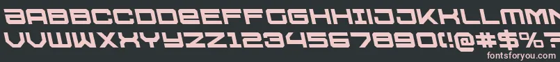 U.S.S.DallasLeftalic Font – Pink Fonts on Black Background